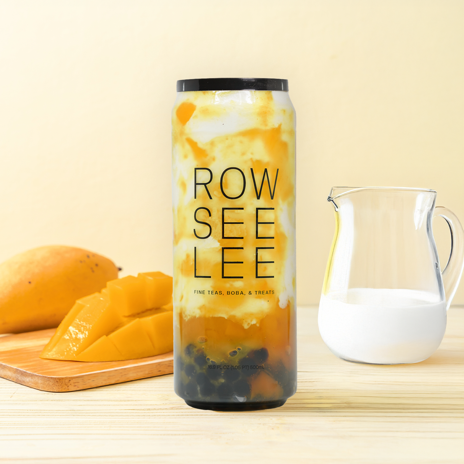Mango Milk With Boba