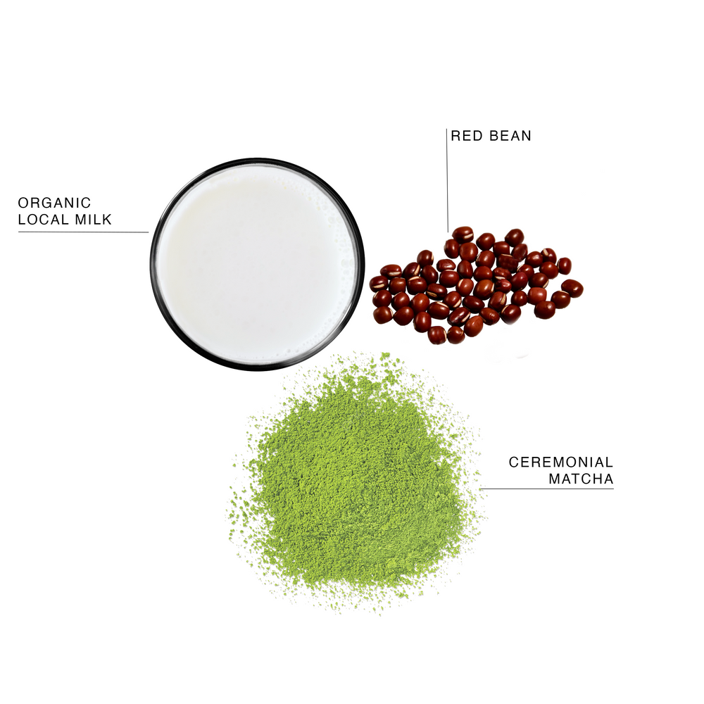 Red Bean Matcha Latte